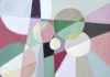 Abstract vase with flowers