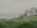 Maine house, overcast