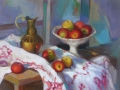 Apples with Bronze Vase