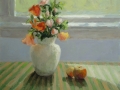 Orange Flowers, Stripes