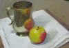Mug and apple